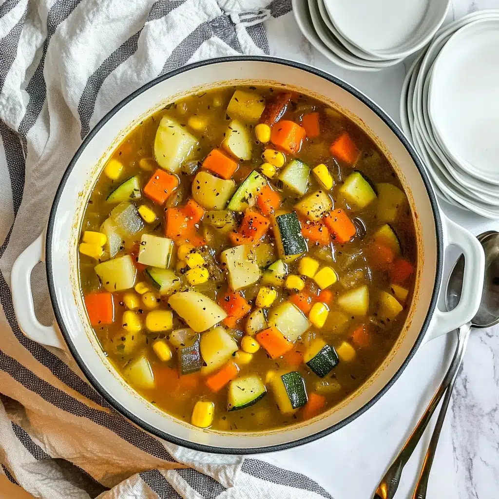 Spicy Summer Vegetable Soup Recipe - Recipe Image