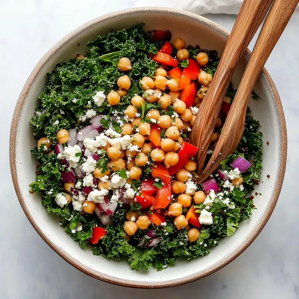 Kale Quinoa Chickpea Salad Recipe - Recipe Image