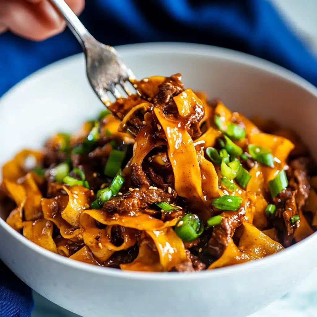 Slow Cooker Korean Beef Noodles Recipe - Recipe Image