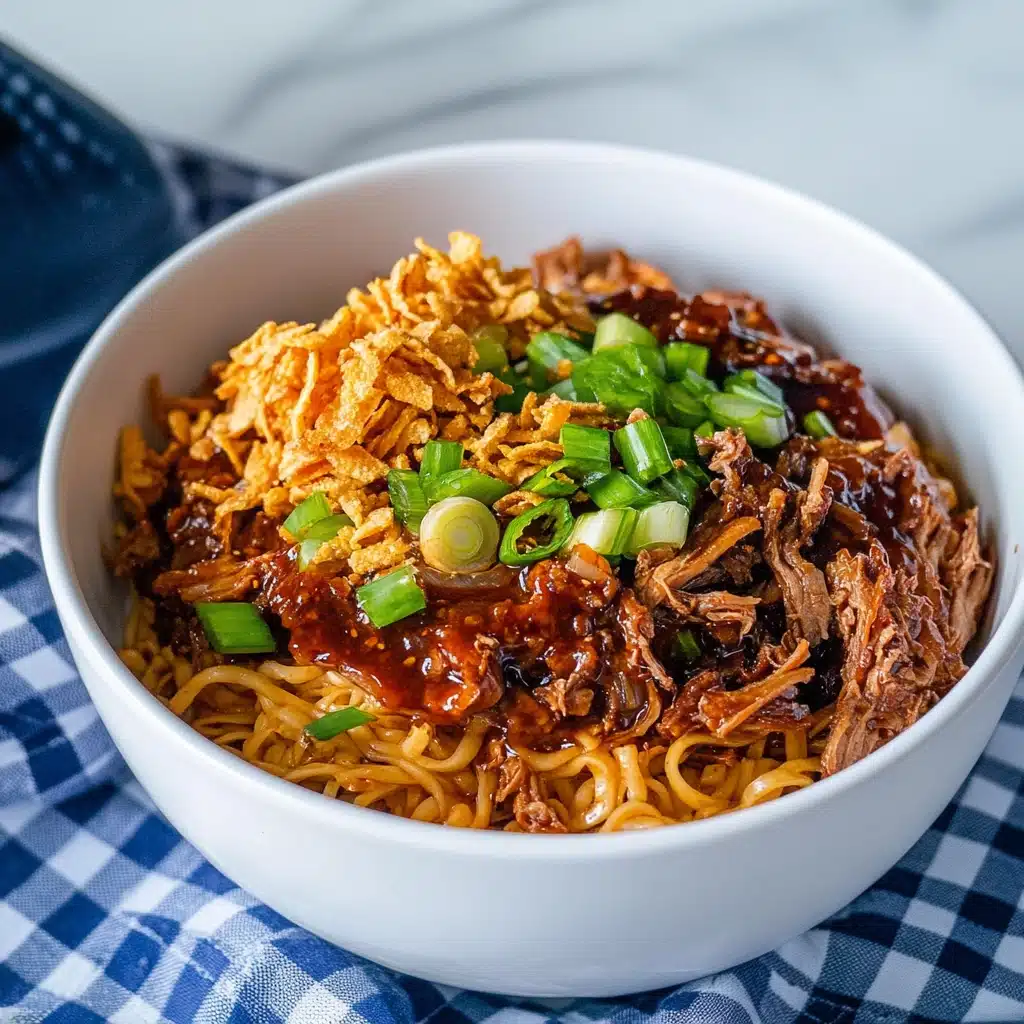 Slow Cooker Korean Beef Noodles Recipe - Recipe Image