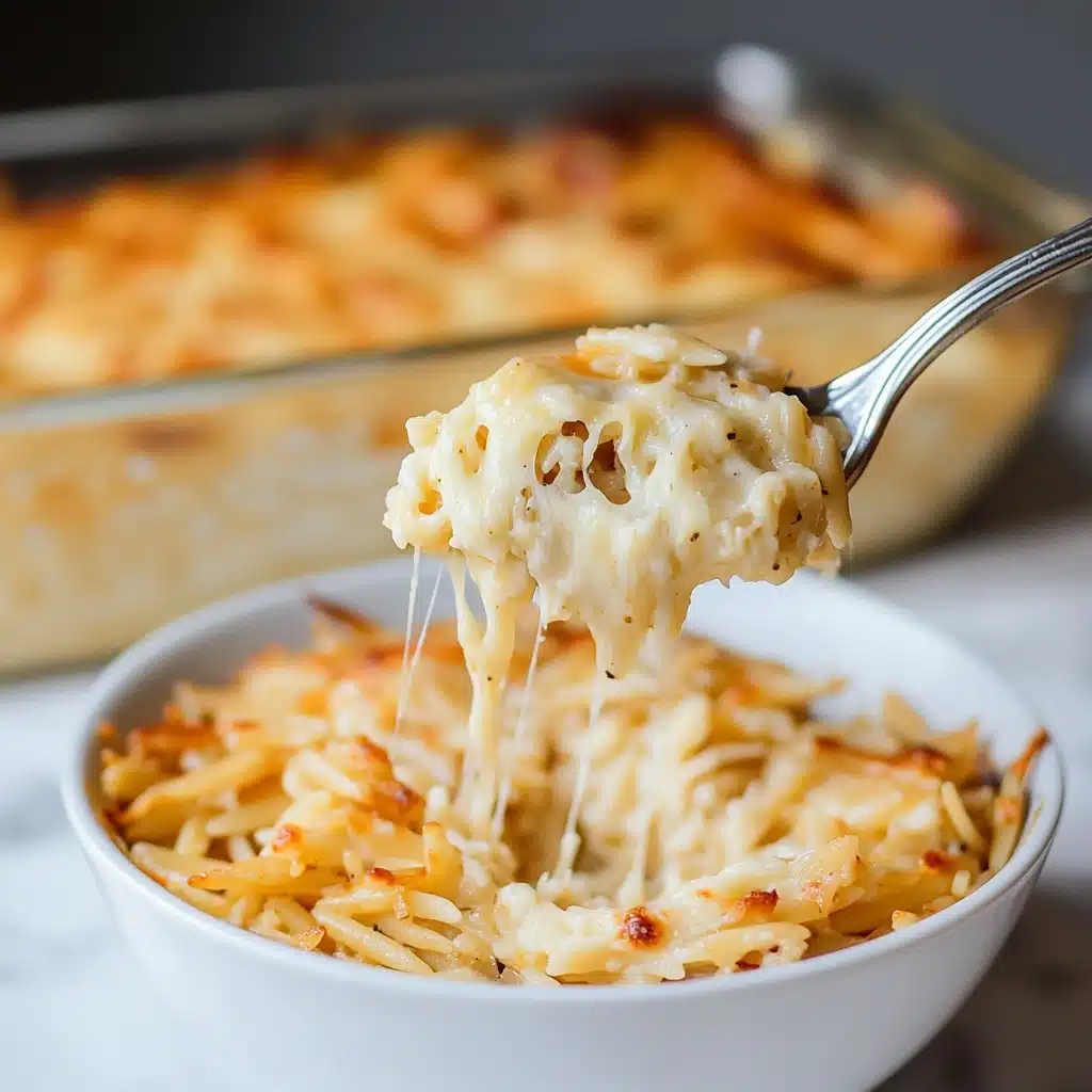 French Onion Orzo Bake Recipe - Recipe Image
