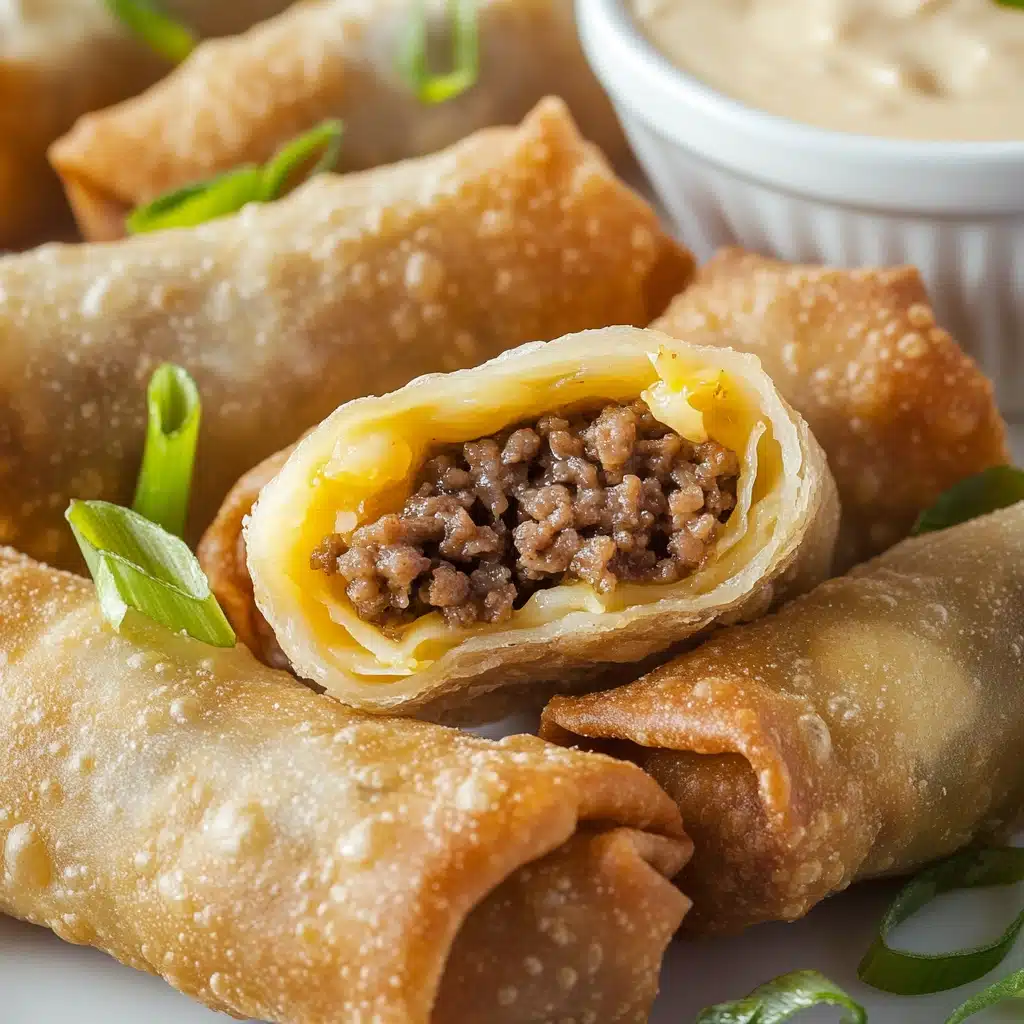 Tasty Cheeseburger Egg Rolls Recipe - Recipe Image