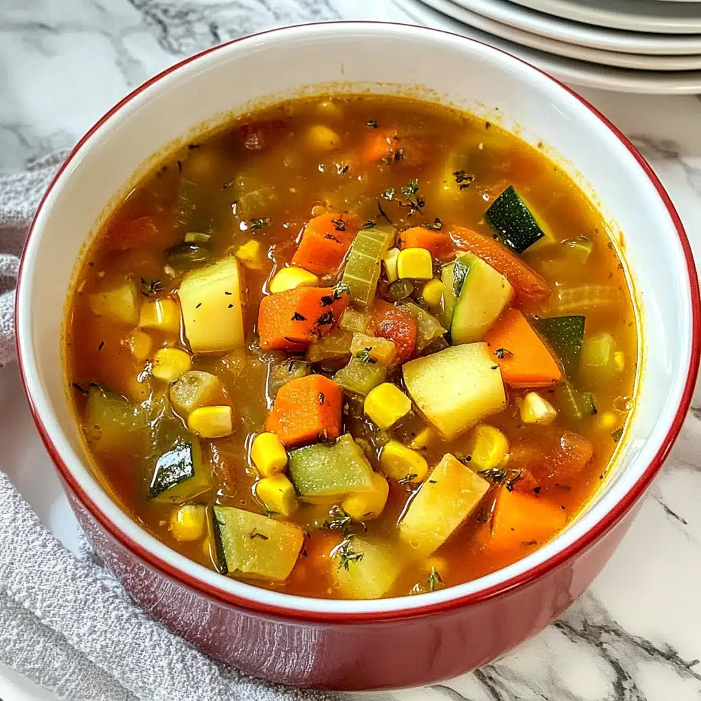 Spicy Summer Vegetable Soup Recipe - Recipe Image