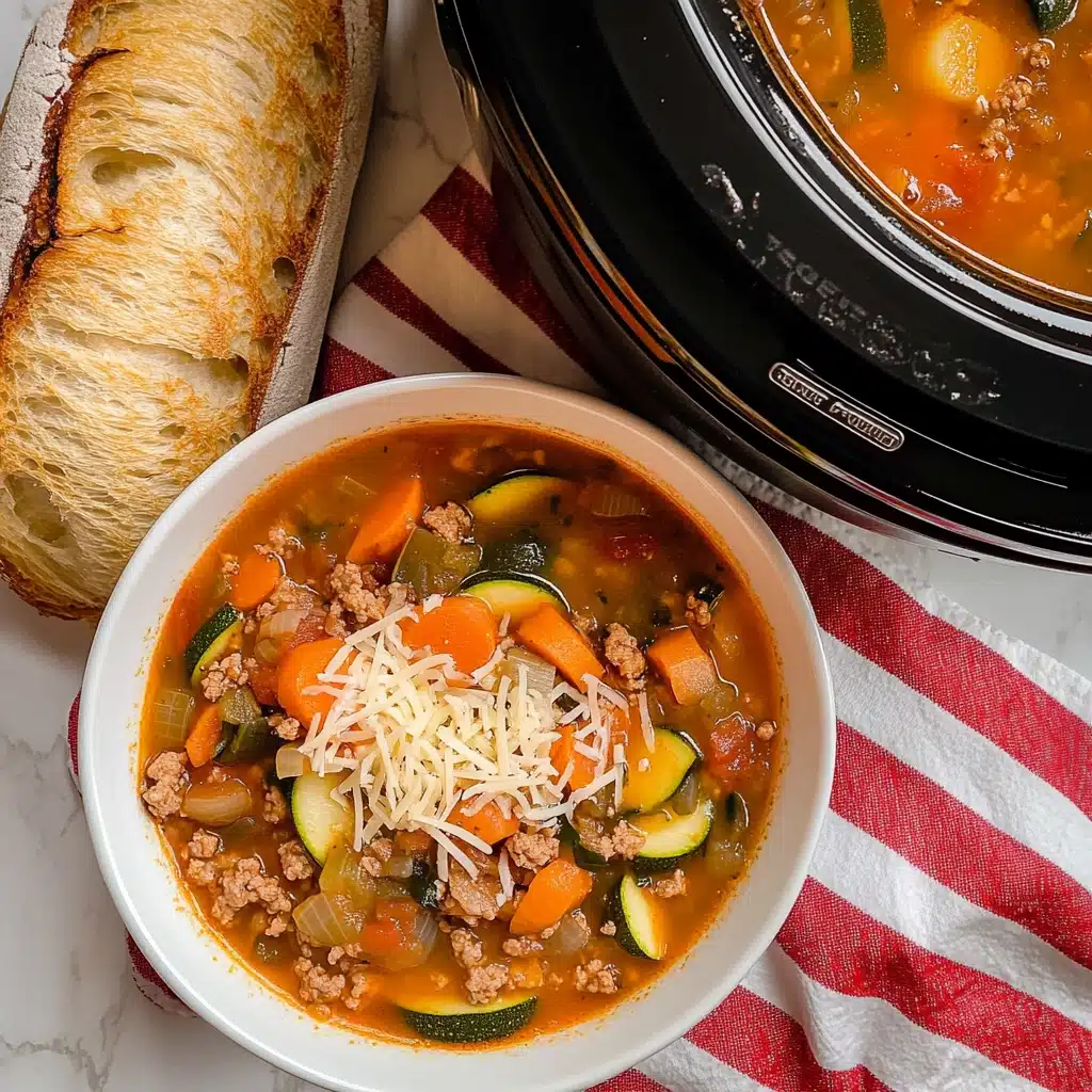 Slow Cooker Italian Summer Soup Recipe - Recipe Image