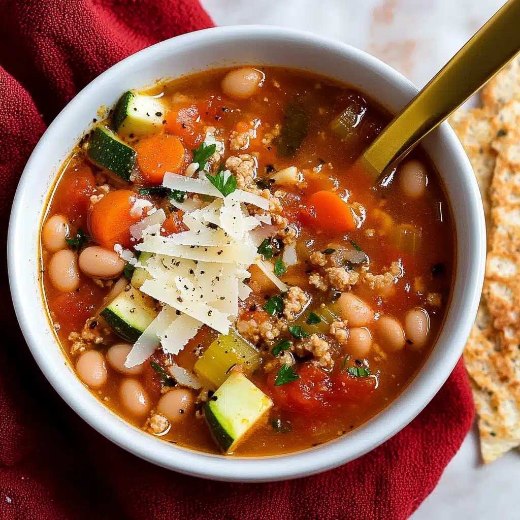 Sausage & Garden Vegetable Soup Recipe - Recipe Image