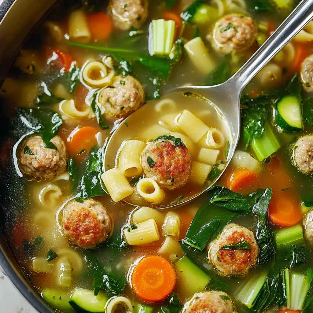 Summer Minestrone with Turkey Meatballs Recipe - Recipe Image