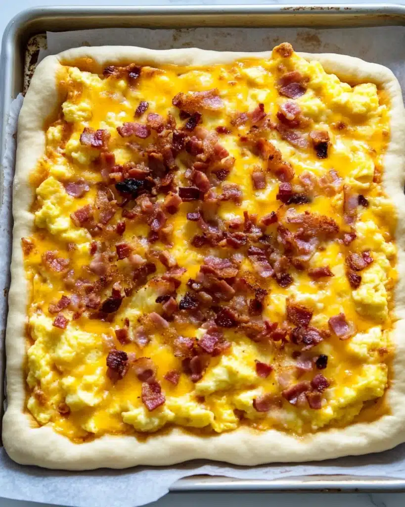 Sheet Pan Breakfast Pizza Recipe