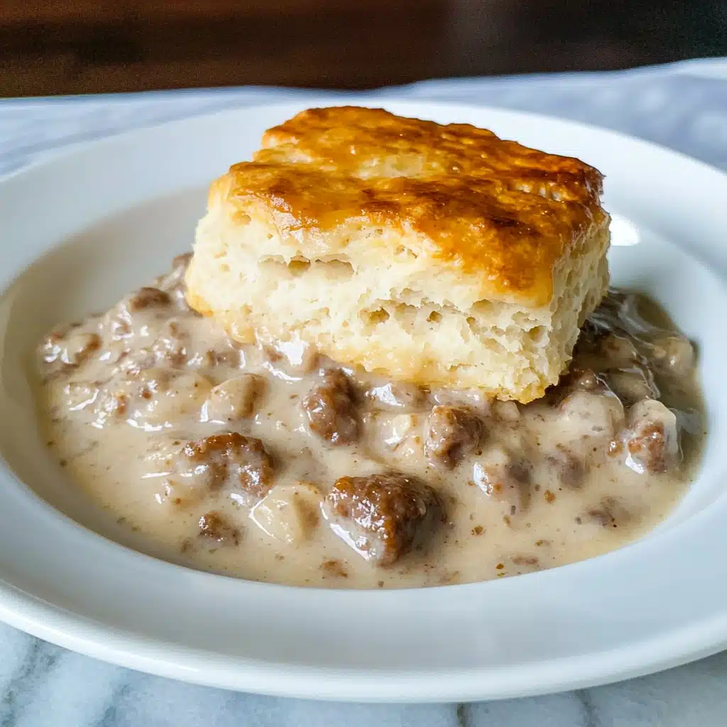 Biscuits and Gravy Casserole Recipe - Recipe Image