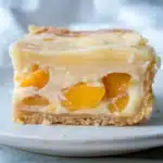 Peaches and Cream Cheesecake Bars Recipe