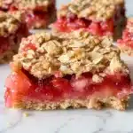 Strawberry Rhubarb Crisp Bars Recipe