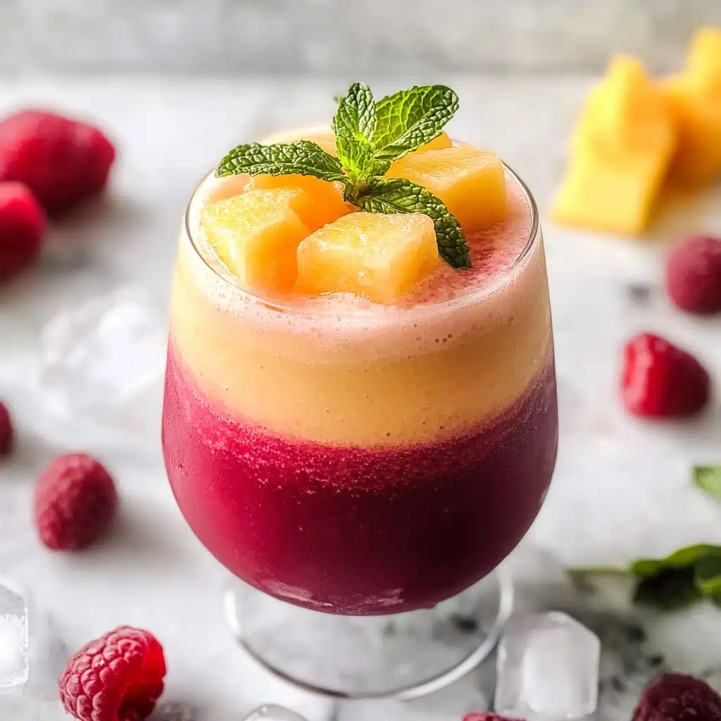 Raspberry Mango Daiquiris Recipe - Recipe Image