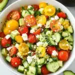 Cucumber Tomato Avocado Salad Recipe