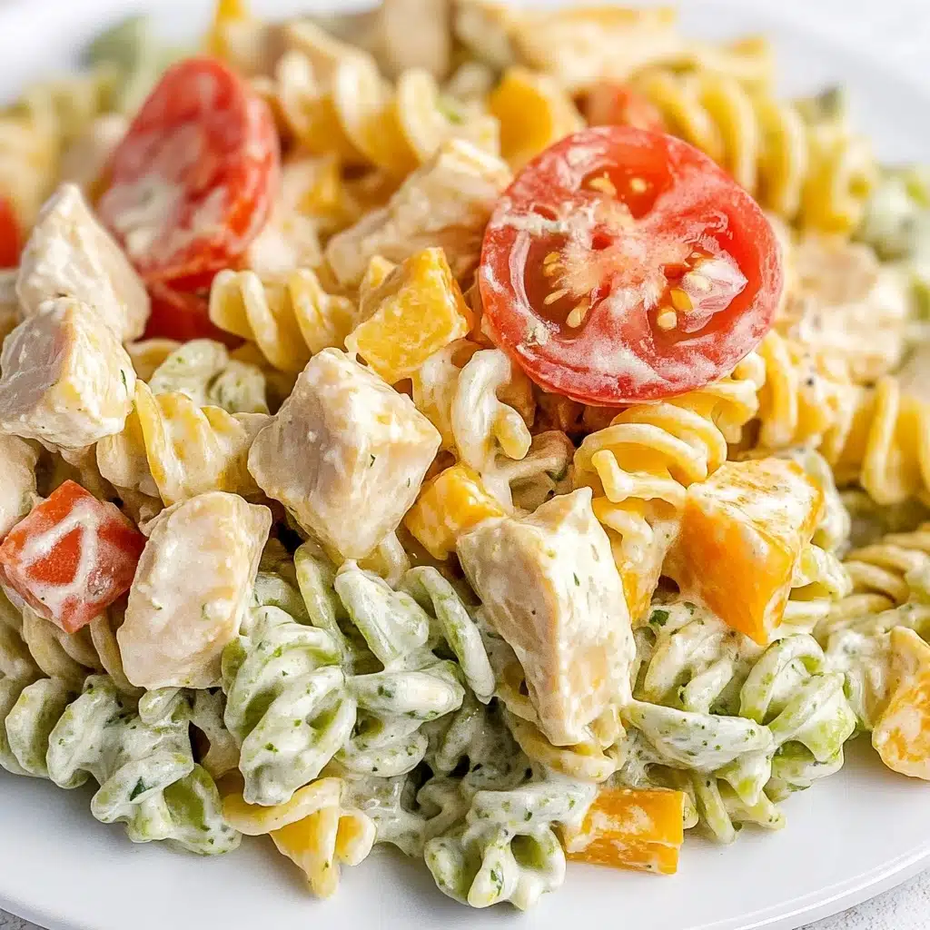 Chicken Bacon Ranch Pasta Salad Recipe - Recipe Image