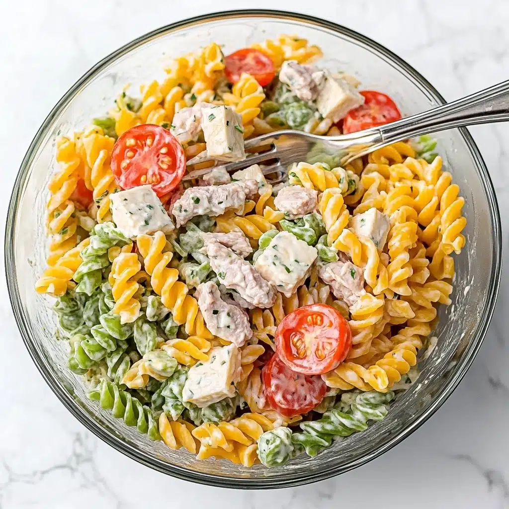 Chicken Bacon Ranch Pasta Salad Recipe - Recipe Image