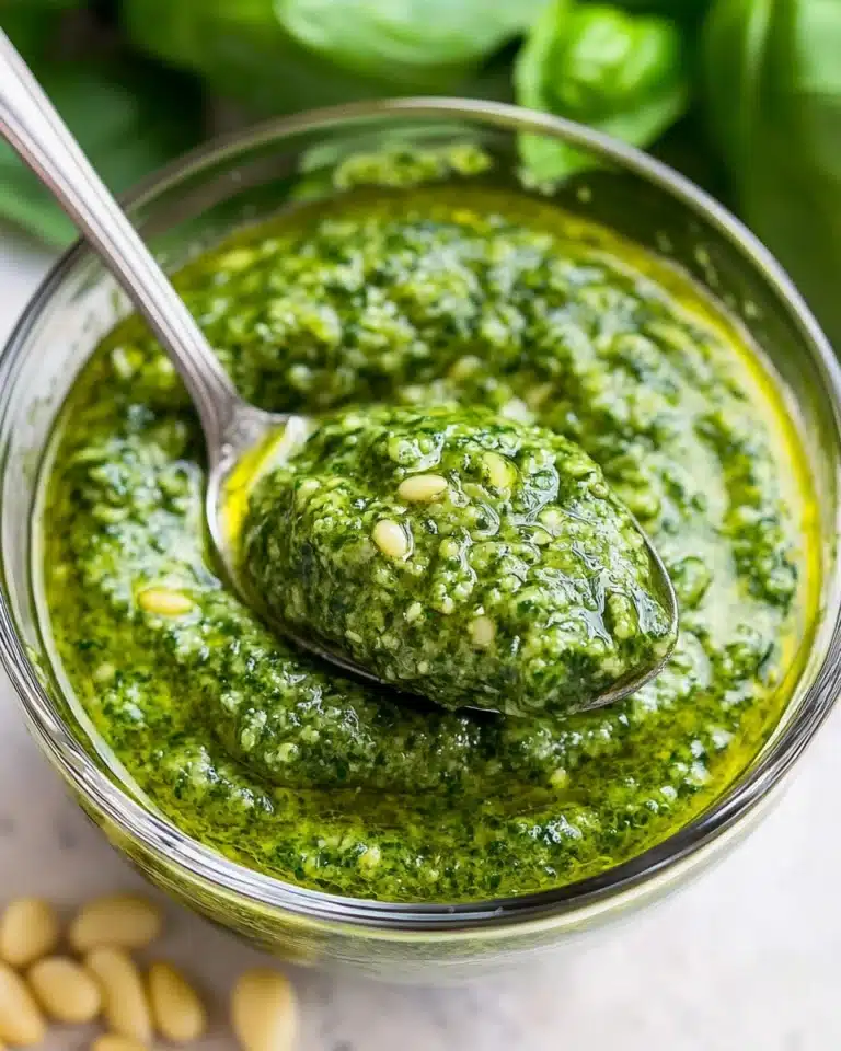 Best Homemade Basil Pesto Recipe