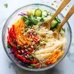 Spring Roll Salad with Spicy Ginger Dressing Recipe