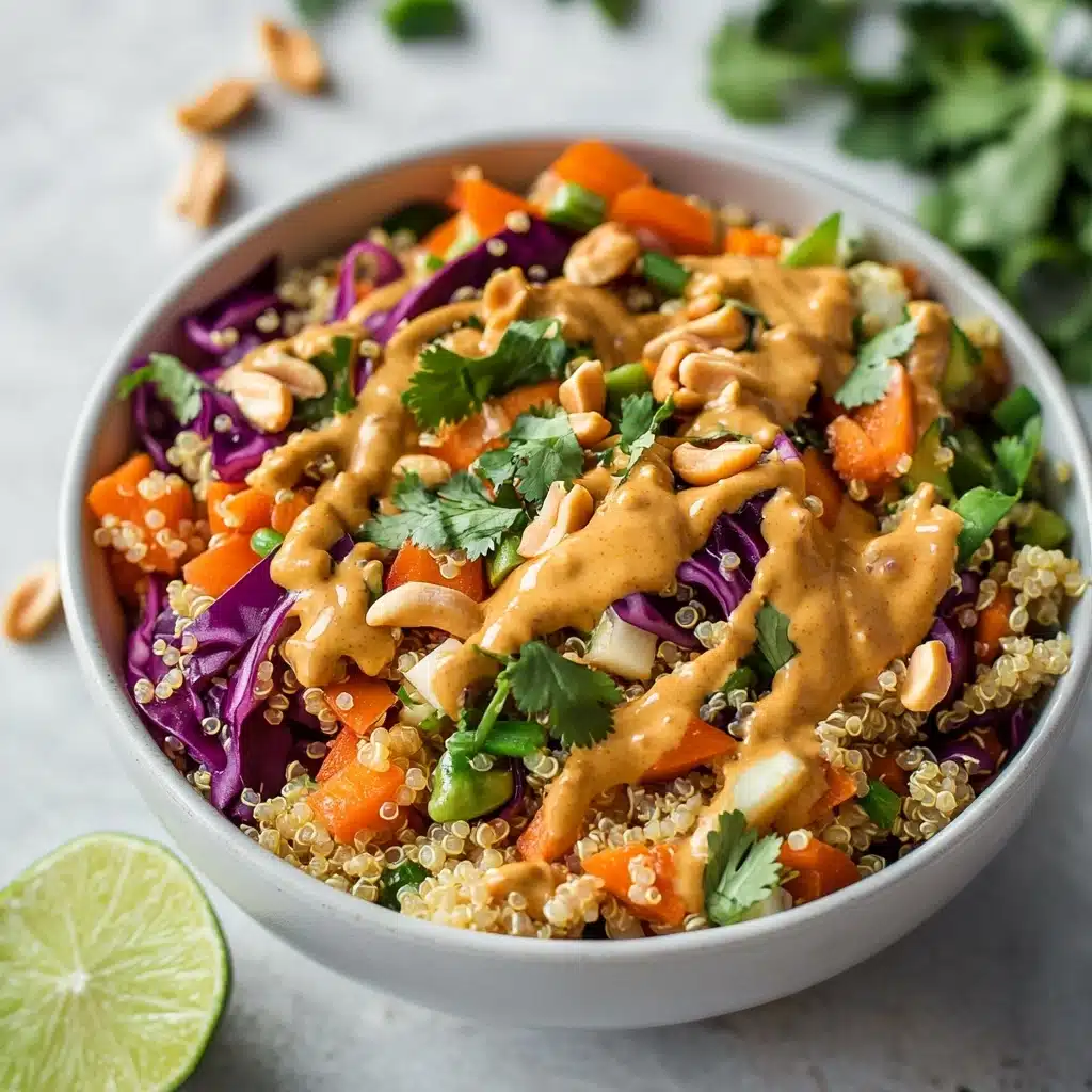 Crunchy Cashew Thai Quinoa Salad Recipe - Recipe Image
