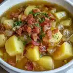 Irish Potato Soup with Bacon and Cabbage Recipe