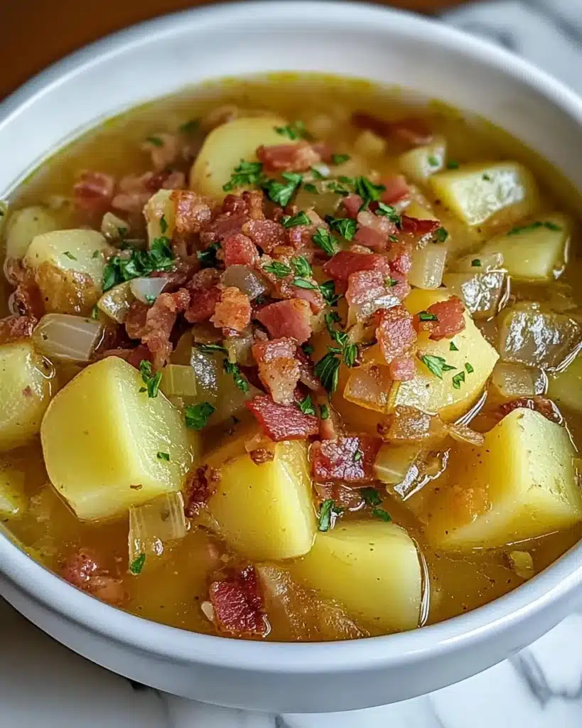 Irish Potato Soup with Bacon and Cabbage Recipe