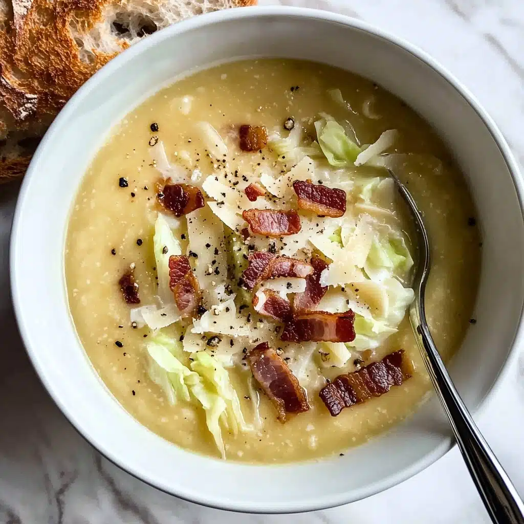 Irish Potato Soup with Bacon and Cabbage Recipe - Recipe Image