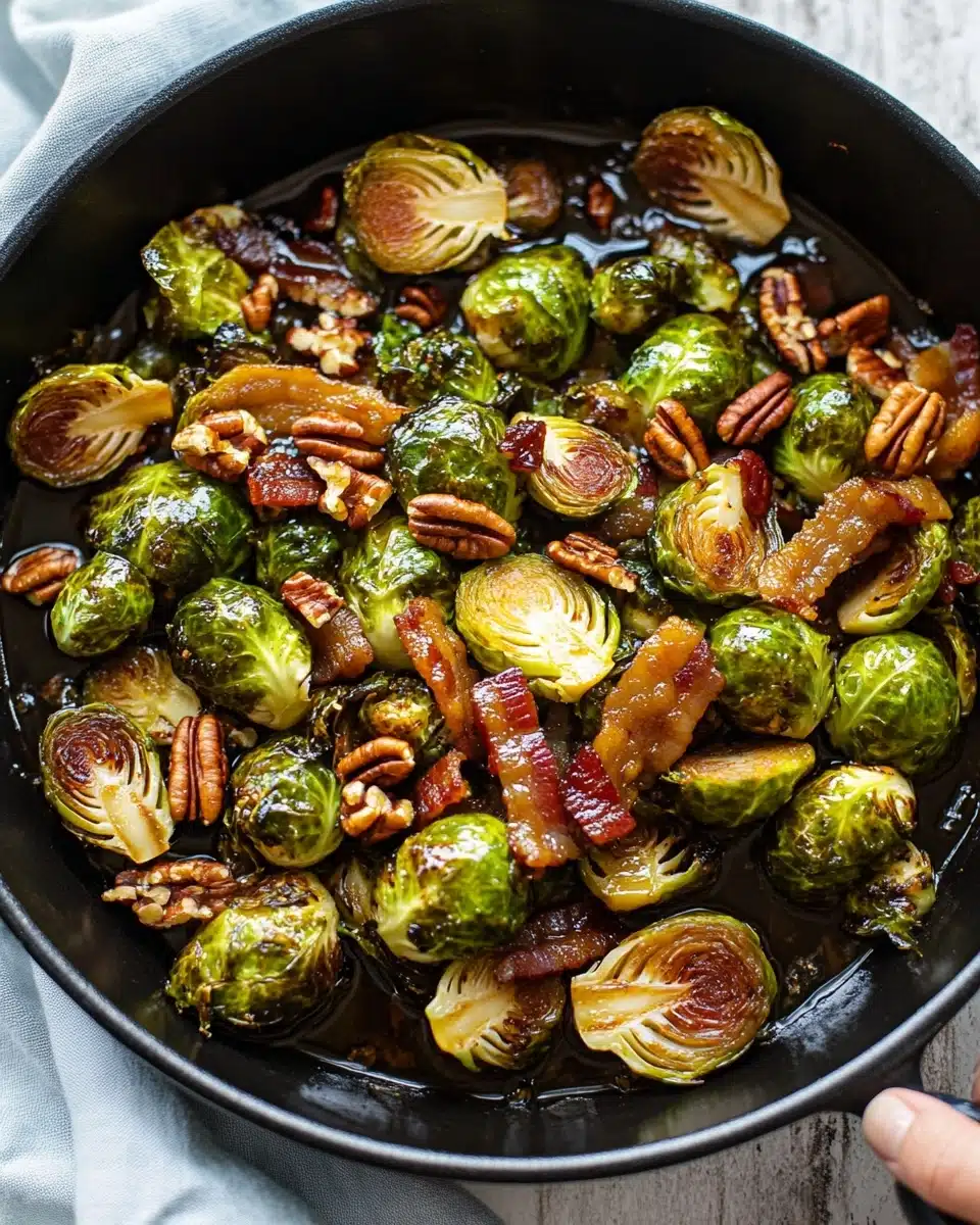 Brussels Sprouts in Maple Bourbon Sauce Recipe