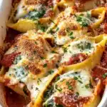 Spinach and Ricotta Stuffed Pasta Shells Recipe