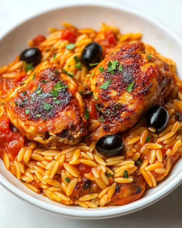 Spanish Style One Pot Chicken Orzo Recipe
