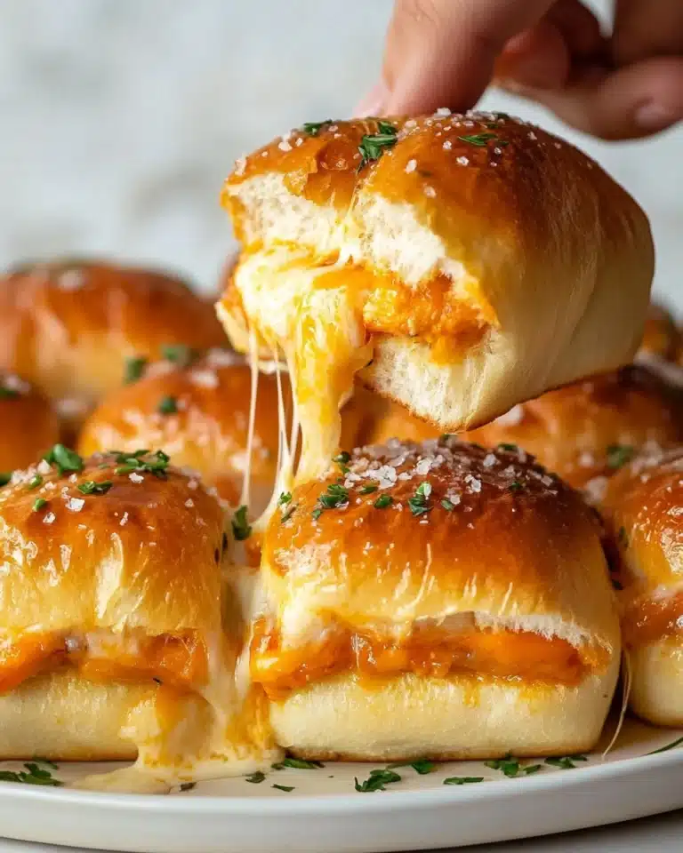 Sheet Pan Buffalo Chicken Sliders Recipe