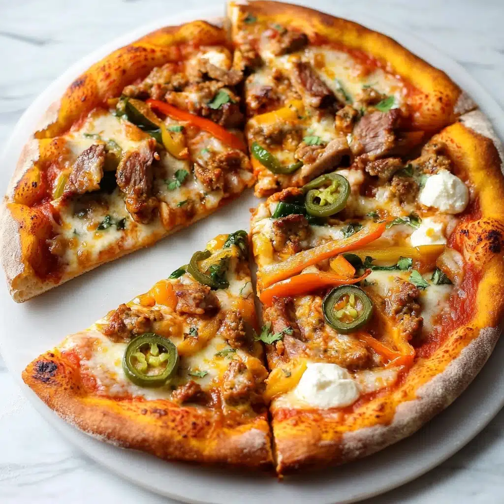 Butter Chicken Curry Pizza Recipe - Recipe Image