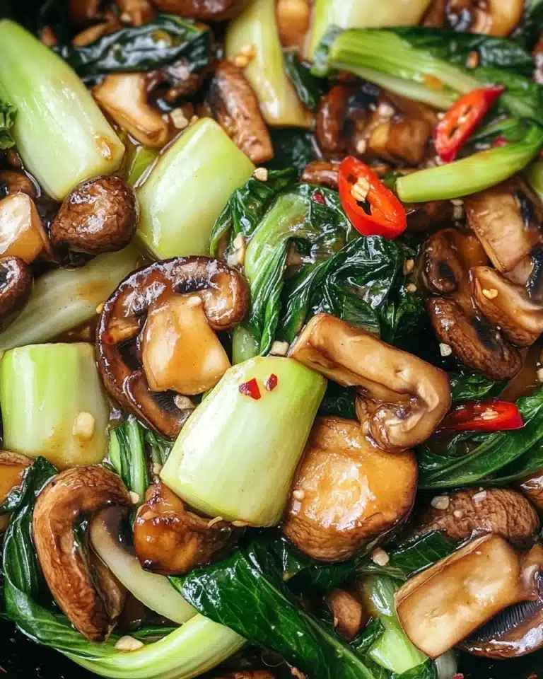 Bok Choy and Mushroom Stir Fry Recipe
