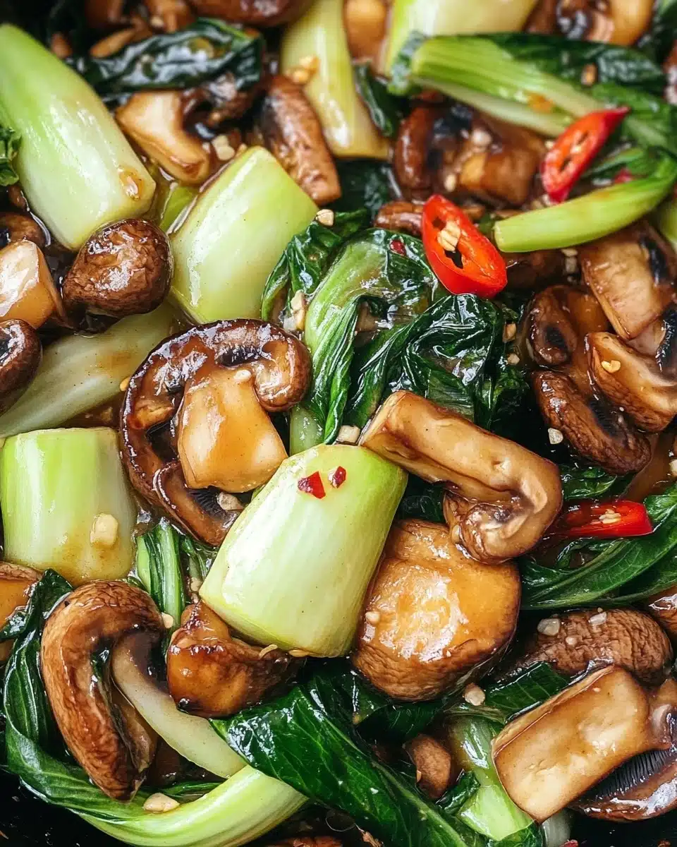 Bok Choy and Mushroom Stir Fry Recipe