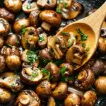 Honey Balsamic Garlic Mushrooms Recipe