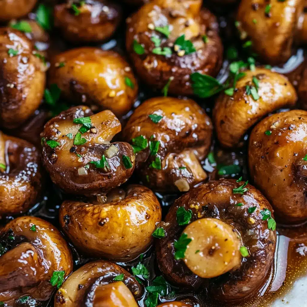 Honey Balsamic Garlic Mushrooms Recipe - Recipe Image