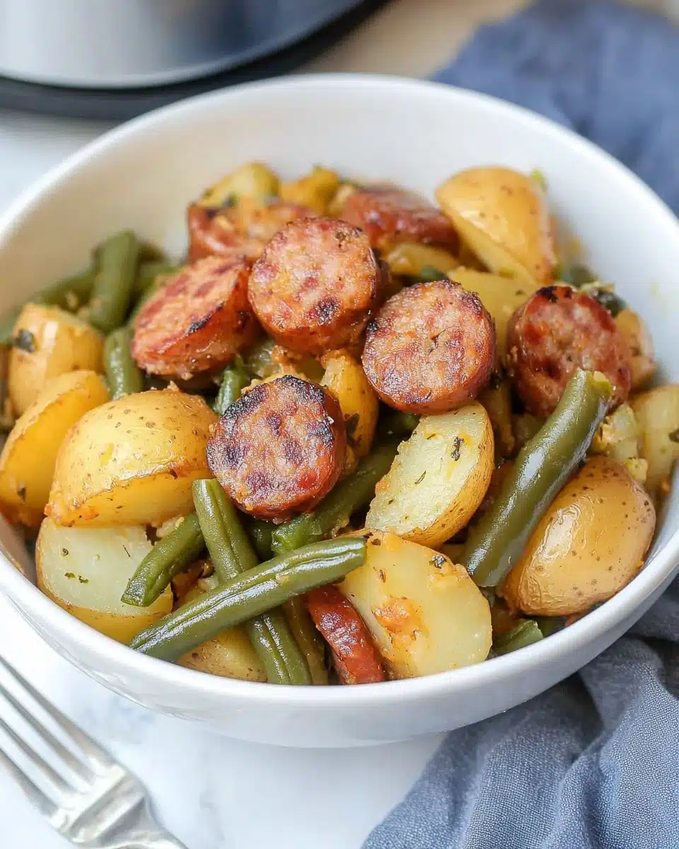 Instant Pot Smoked Sausage and Potatoes with Green Beans Recipe