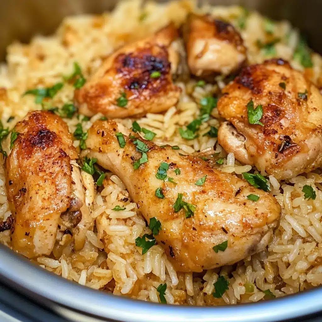 Instant Pot Chicken Thighs and Rice Recipe - Recipe Image