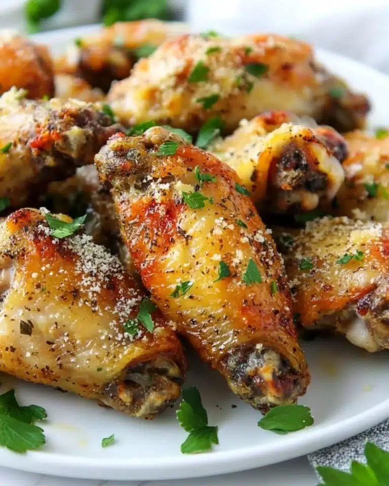 Instant Pot Garlic Parmesan Chicken Wings Recipe