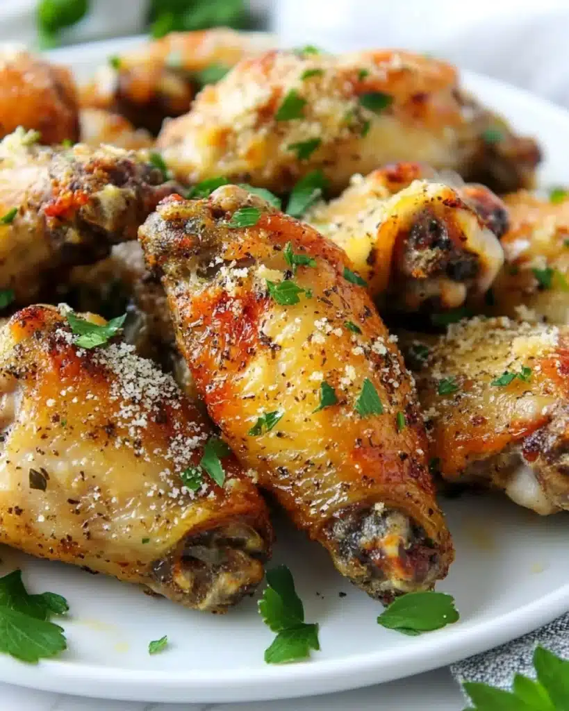 Instant Pot Garlic Parmesan Chicken Wings Recipe