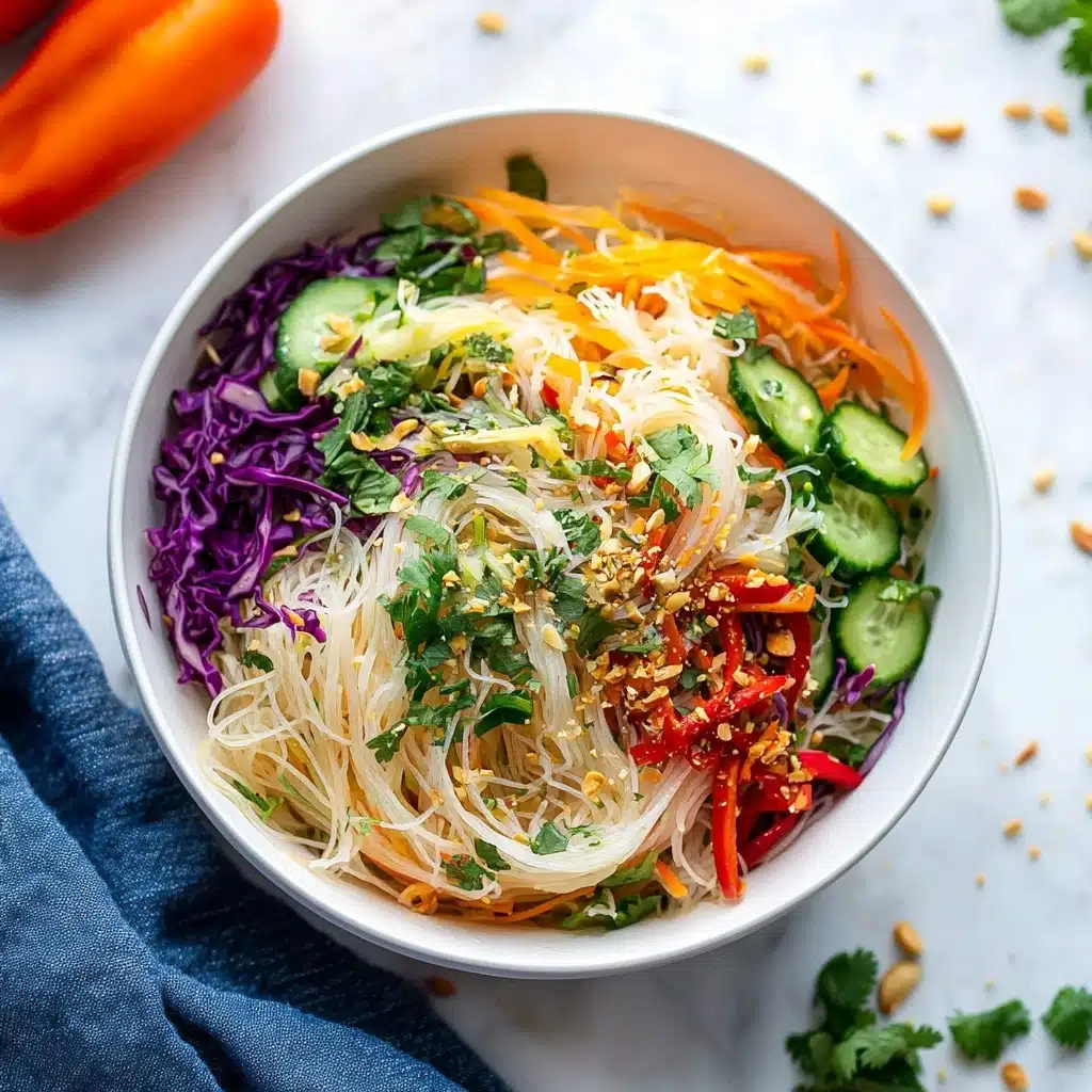 Spring Roll Salad with Spicy Ginger Dressing Recipe - Recipe Image