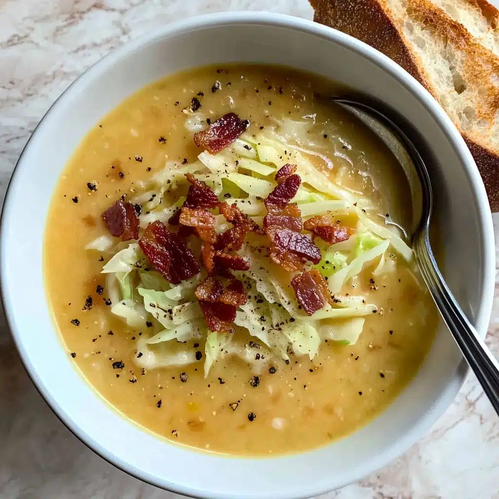 Irish Potato Soup with Bacon and Cabbage Recipe - Recipe Image
