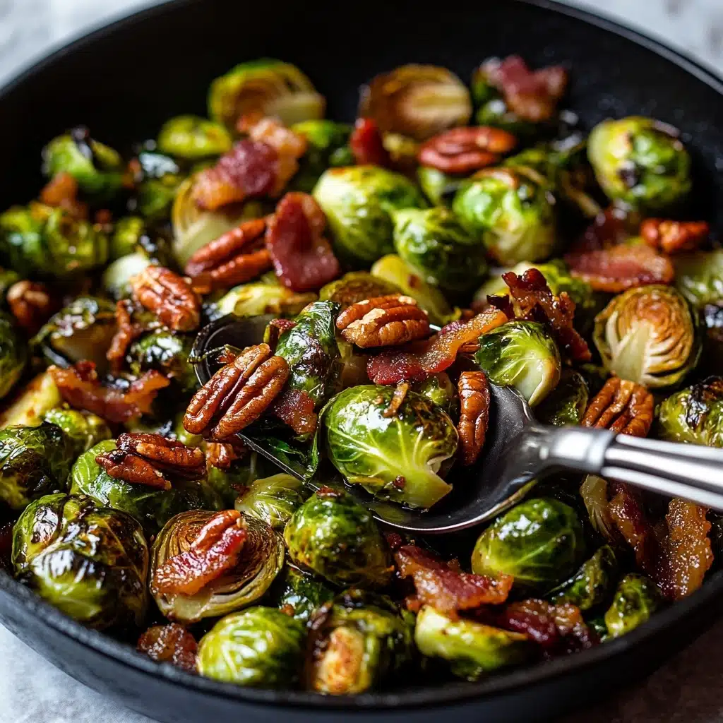 Brussels Sprouts in Maple Bourbon Sauce Recipe - Recipe Image
