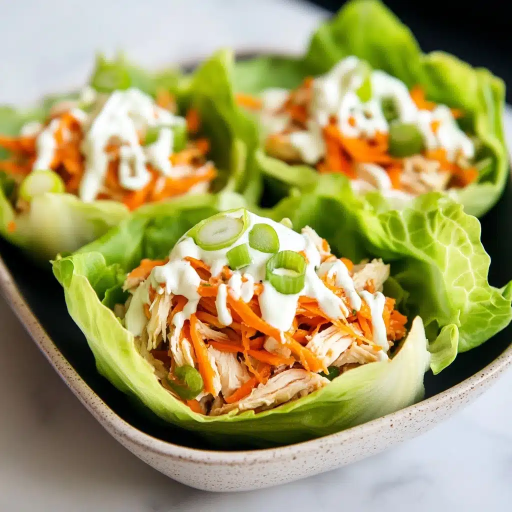 Instant Pot Buffalo Chicken Lettuce Wraps Recipe - Recipe Image