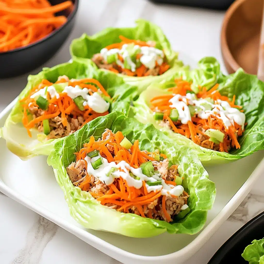 Instant Pot Buffalo Chicken Lettuce Wraps Recipe - Recipe Image