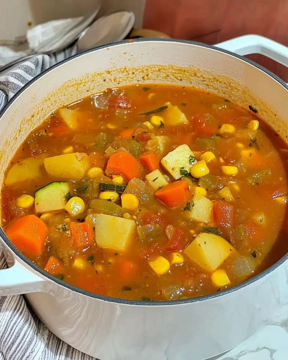 Spicy Summer Vegetable Soup Recipe