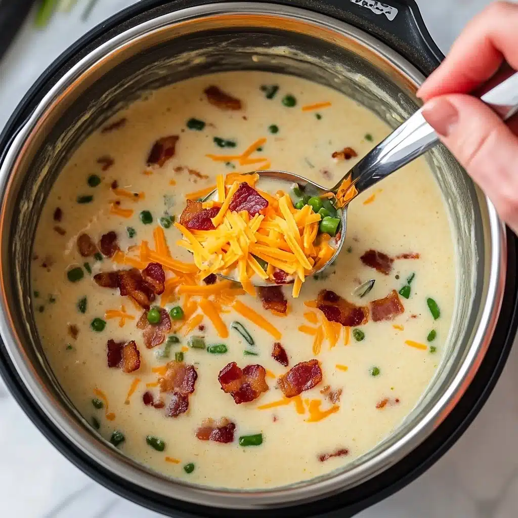 Creamy Instant Pot Potato Soup Recipe - Recipe Image