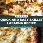 One-Pan Skillet Lasagna Recipe