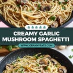Mushroom and Garlic Spaghetti Dinner Recipe