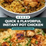 Instant Pot Chicken Thighs and Rice Recipe