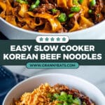 Slow Cooker Korean Beef Noodles Recipe