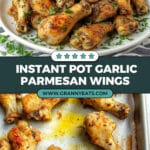 Instant Pot Garlic Parmesan Chicken Wings Recipe