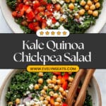 Kale Quinoa Chickpea Salad Recipe